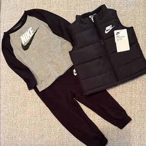 Nike Black and Gray Kids' Outfit Set